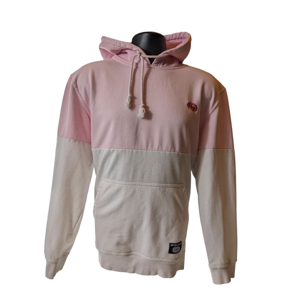 OFWGKTA Hoodie Mens Large Colorblock Streetwear Odd Future Donut Logo Sweatshirt - Picture 3 of 16